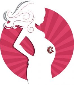 pregnant woman illustration